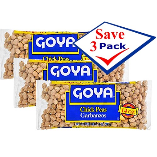 Goya Dry Garbanzos Chickpeas 14 oz Pack of 3